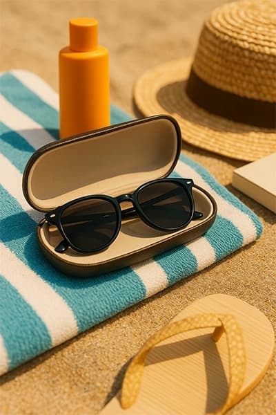 Cómo guardar correctamente tus gafas en verano