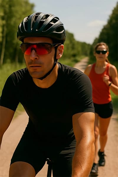 Gafas de sol deportivas: guía para ciclistas y corredores