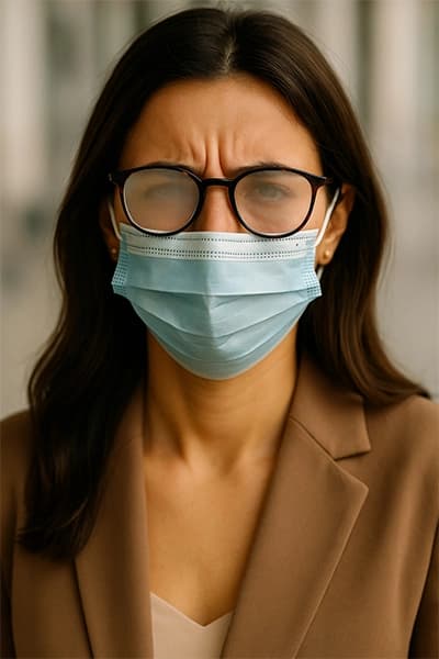 Cómo evitar que las gafas se empañen con la mascarilla